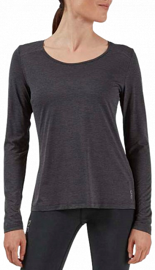 Футболка женская On Performance Long-T Black - Фото 1 большая