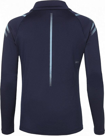 Футболка женская ASICS Icon Winter LS 1/2 Zip Top Peacoat - Фото 2 большая