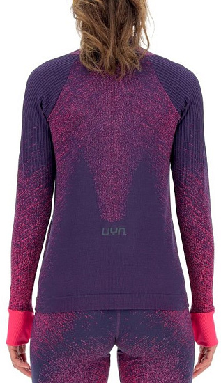 Лонгслив женский UYN Running Exceleration LS Turtle Neck Plum/Pink Yarrow - Фото 2 большая