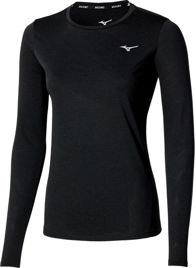 Лонгслив женский Mizuno Core Impulse Black - Фото 1 большая