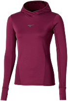 Лонгслив женский Mizuno Active Warm Hdd Dark purple
