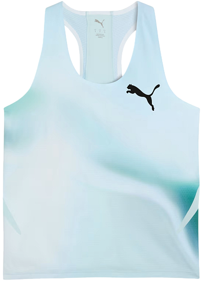 Майка женская Puma Lightspeed Uw Graphic Fresh Water - Фото 1 большая