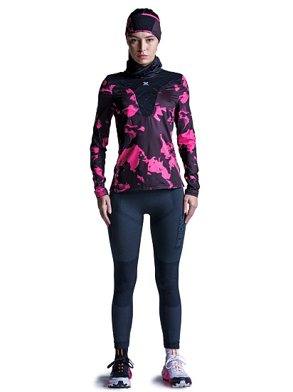 Лонгслив женский X-Bionic Corefusion Run Wolfpack/Black/Neo Pink Winter - Фото 3 большая
