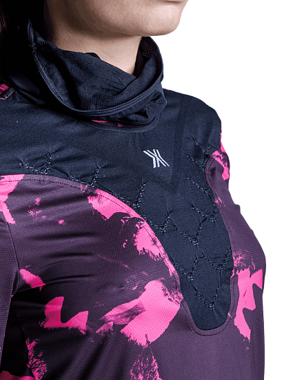 Лонгслив женский X-Bionic Corefusion Run Wolfpack/Black/Neo Pink Winter - Фото 5 большая