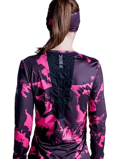 Лонгслив женский X-Bionic Corefusion Run Wolfpack/Black/Neo Pink Winter - Фото 7 большая