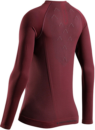 Лонгслив женский X-Bionic Xceed Run Oxide Red/X Black - Фото 2 большая