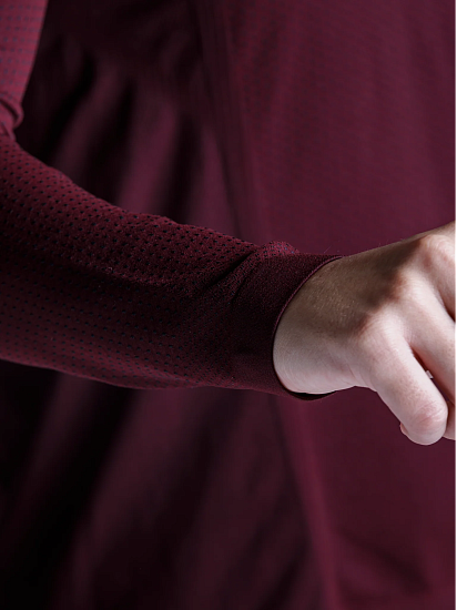 Лонгслив женский X-Bionic Xceed Run Oxide Red/X Black - Фото 10 большая