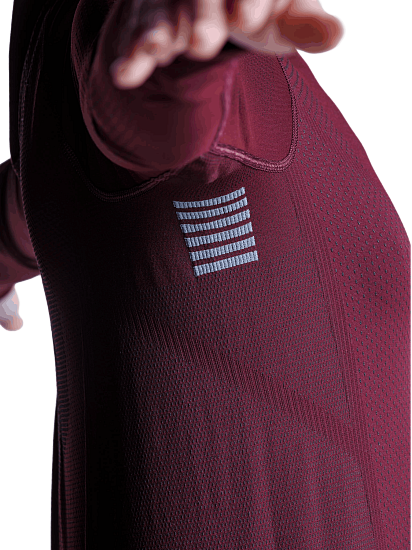 Лонгслив женский X-Bionic Xceed Run Oxide Red/X Black - Фото 11 большая