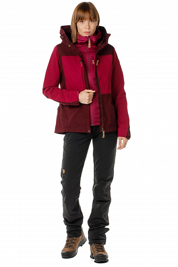 Куртка женская Fjallraven Keb Dark Garnet-Plum - Фото 3 большая