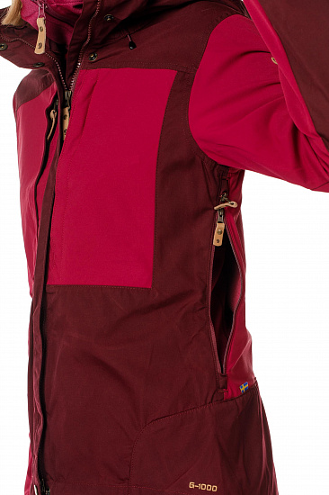 Куртка женская Fjallraven Keb Dark Garnet-Plum - Фото 8 большая