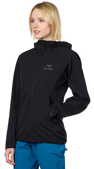 Куртка женская Arcteryx Gamma SL Hoody Black - Фото 3 большая
