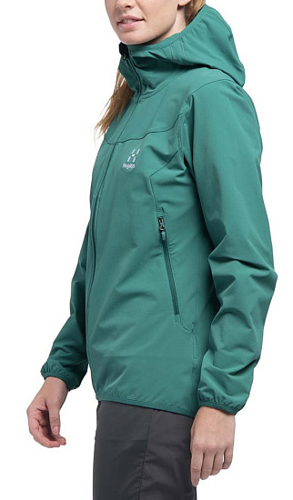 Куртка женская Haglofs Natrix Hood Willow Green - Фото 5 большая