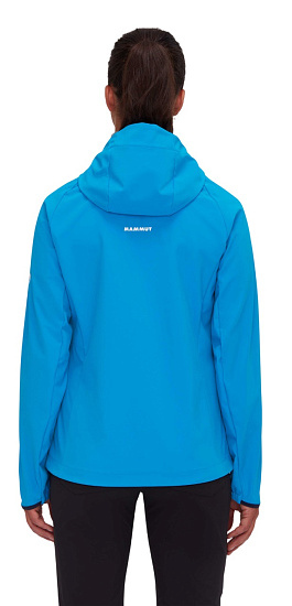 Куртка женская Mammut Ultimate Comfort SO Hooded Glacier Blue - Фото 3 большая