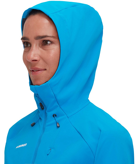 Куртка женская Mammut Ultimate Comfort SO Hooded Glacier Blue - Фото 5 большая