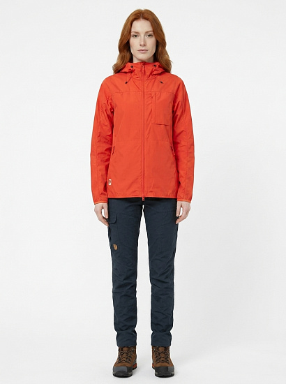Куртка женская Fjallraven High Coast Wind Flame Orange - Фото 3 большая