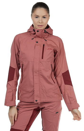 Куртка женская Lundhags Makke Crystal/Dk Red - Фото 4 большая