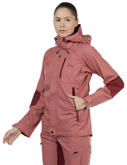 Куртка женская Lundhags Makke Crystal/Dk Red - Фото 5 большая