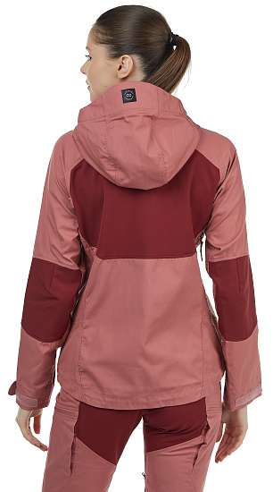 Куртка женская Lundhags Makke Crystal/Dk Red - Фото 6 большая