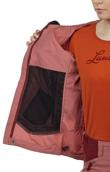 Куртка женская Lundhags Makke Crystal/Dk Red - Фото 9 большая