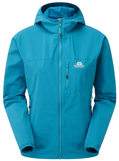 Куртка женская Mountain Equipment Echo Hooded Tasman Blue - Фото 1 большая