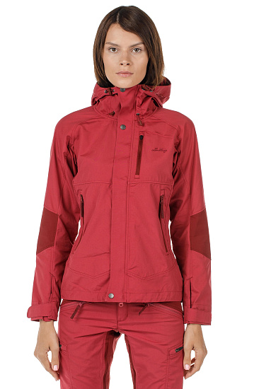 Куртка женская Lundhags Makke Гранат/Темн.-красный - Фото 4 большая