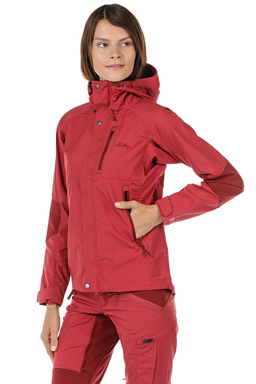 Куртка женская Lundhags Makke Гранат/Темн.-красный - Фото 5 большая