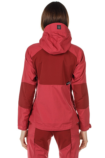Куртка женская Lundhags Makke Гранат/Темн.-красный - Фото 6 большая