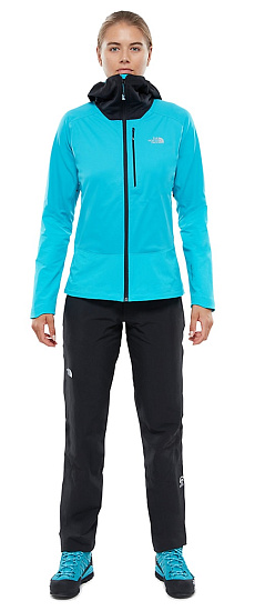 Куртка женская The North Face Summit L4 Windstopper Hybrid hooded Bluebird/T - Фото 4 большая