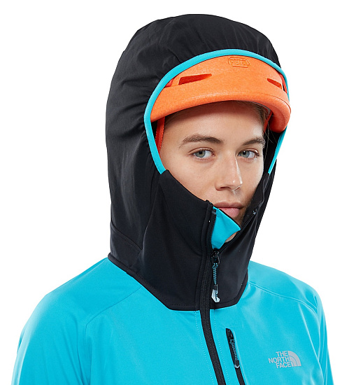 Куртка женская The North Face Summit L4 Windstopper Hybrid hooded Bluebird/T - Фото 5 большая