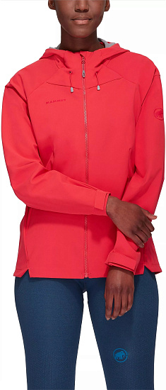 Куртка женская Mammut Sapuen SO Hooded Sunset - Фото 4 большая