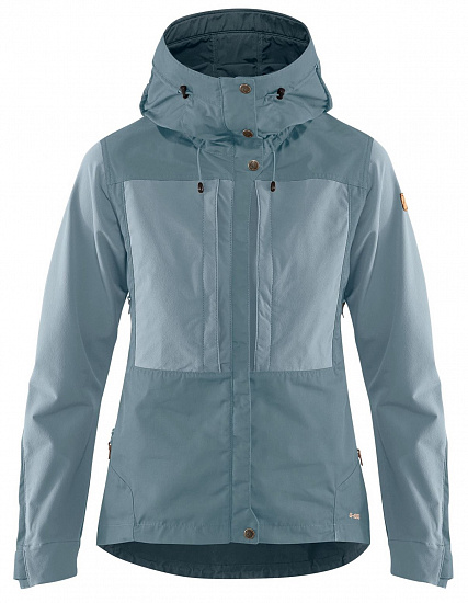 Куртка женская Fjallraven Keb Clay Blue-Mineral Blue - Фото 1 большая