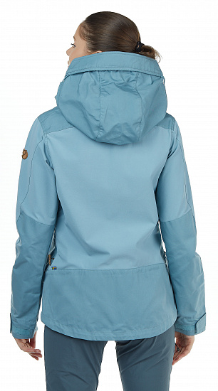 Куртка женская Fjallraven Keb Clay Blue-Mineral Blue - Фото 6 большая