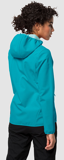 Куртка женская Jack Wolfskin Northern Point Dark Aqua - Фото 3 большая