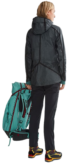 Куртка женская Klattermusen Ansur Wind Parka Raven Copper - Фото 5 большая