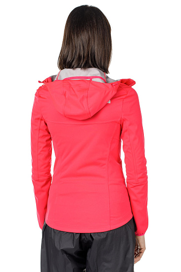 Куртка женская The North Face Hikesteller Softshell Hoodie - Sg Atomic Pink - Фото 4 большая