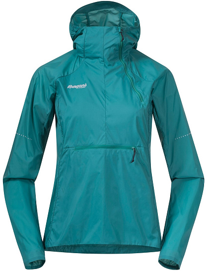 Куртка женская Bergans Floyen Anorak Greenlake/Navy - Фото 1 большая