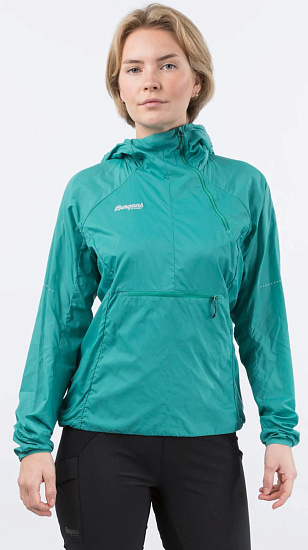 Куртка женская Bergans Floyen Anorak Greenlake/Navy - Фото 2 большая