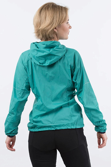 Куртка женская Bergans Floyen Anorak Greenlake/Navy - Фото 3 большая