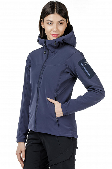 Куртка женская Arcteryx Gamma MX Hoody Black Sapphire II темно-синий - Фото 4 большая