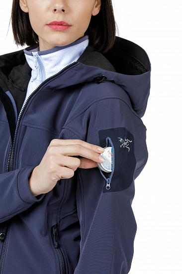 Куртка женская Arcteryx Gamma MX Hoody Black Sapphire II темно-синий - Фото 6 большая