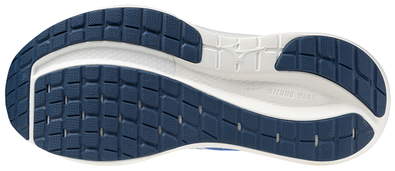Кроссовки женские Mizuno Wave Inspire 22 Ultramarine/White/Lightning Ye - Фото 3 большая