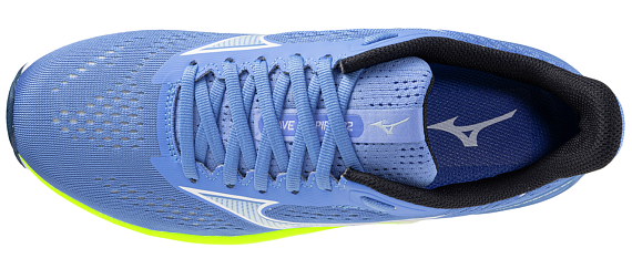 Кроссовки женские Mizuno Wave Inspire 22 Ultramarine/White/Lightning Ye - Фото 5 большая