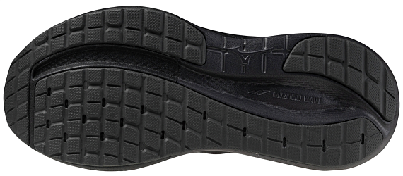 Кроссовки женские Mizuno Wave Inspire 22 Black/Black Sand/Black - Фото 3 большая