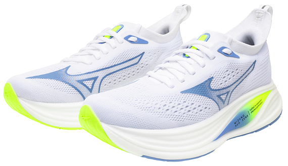 Кроссовки женские Mizuno Neo Zen 2 White/Ultramarine/Lightning Ye - Фото 7 большая