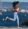 Кроссовки женские Hoka Clifton 7 Black Iris/Blue Haze - Фото 2 малая