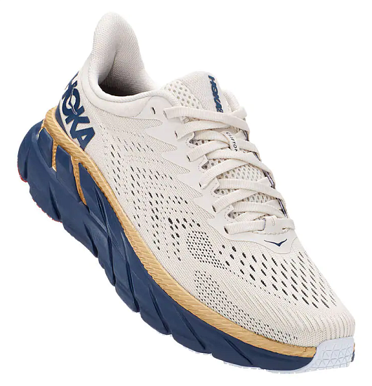 Кроссовки женские Hoka Clifton 7 Tofu/Vintage Indigo - Фото 6 большая
