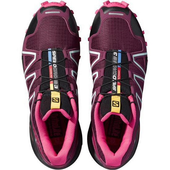 Кроссовки женские Salomon SPEEDCROSS 3 BORD/PK/LOTUS P - Фото 5 большая