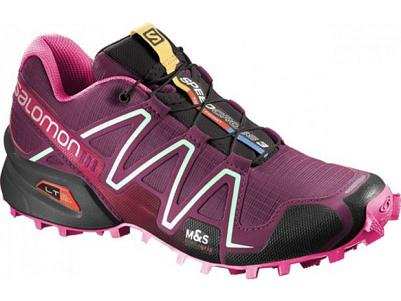 Кроссовки женские Salomon SPEEDCROSS 3 BORD/PK/LOTUS P - Фото 1 большая