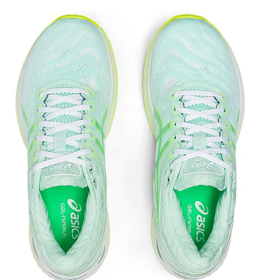Кроссовки женские ASICS Gel-Nimbus 22 Mint Tint/Safety Yellow - Фото 4 большая