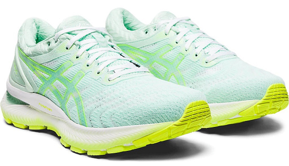 Кроссовки женские ASICS Gel-Nimbus 22 Mint Tint/Safety Yellow - Фото 8 большая